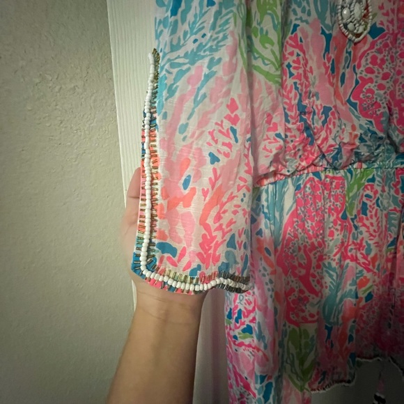 Lilly Pulitzer Delisa Dress Let's Cha Cha size M - Picture 2 of 4